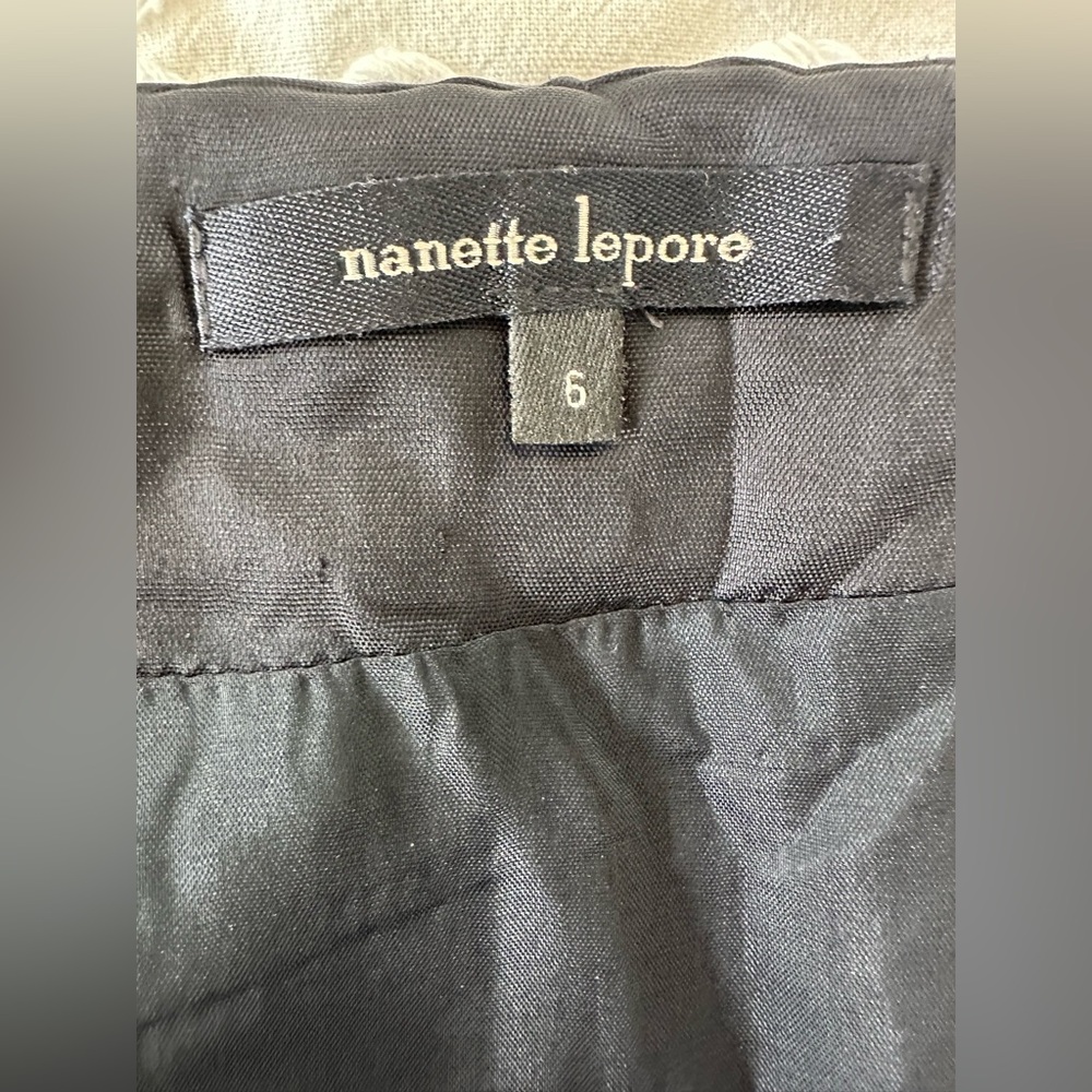 Vintage Nanette Lepore black fringe mini skirt - Picture 10 of 10